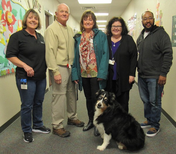 Special Education Teachers and therapy dog